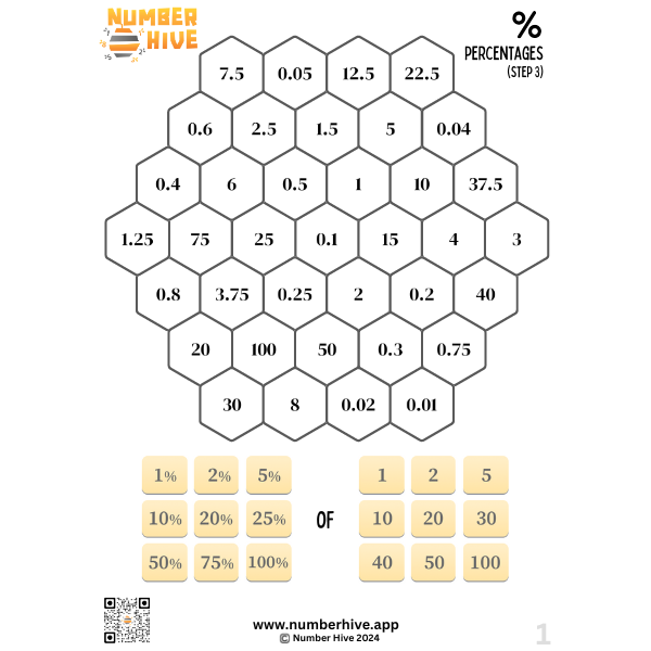 Number Hive Game Boards - Mathematics Strategy Game Teacher Resource 12345&10