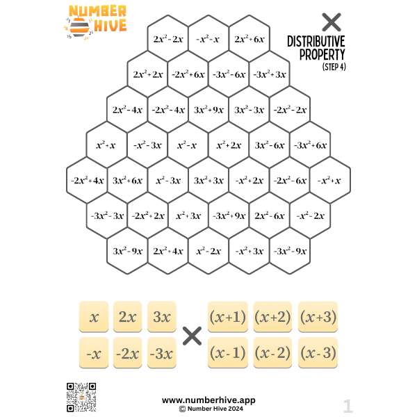 Number Hive Printable Game sheets available for your classroom or at home