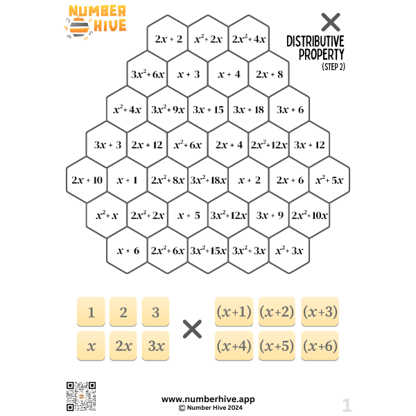 Number Hive Printable Game sheets available for your classroom or at home