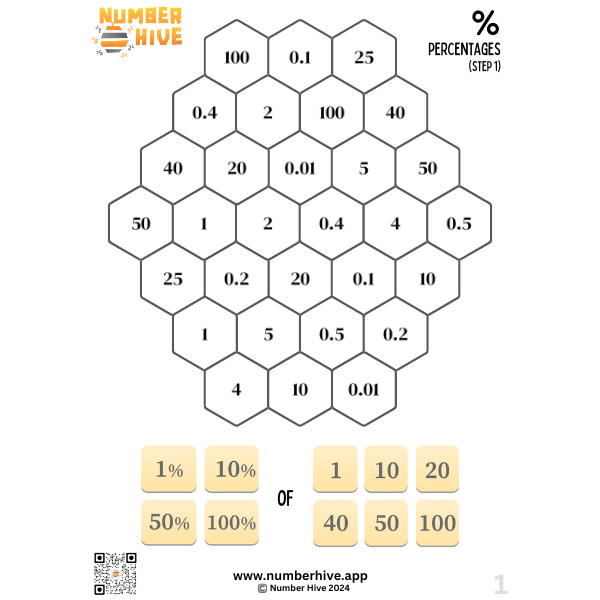 Number Hive Game Boards - Mathematics Strategy Game Teacher Resource 12345&10